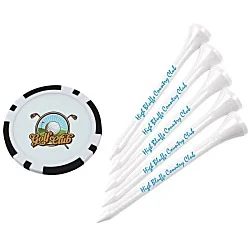 Poker Chip Tee Pack - 2-3/4"
