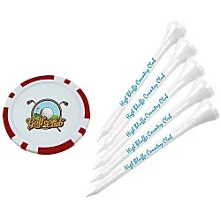 Poker Chip Tee Pack - 2-3/4"