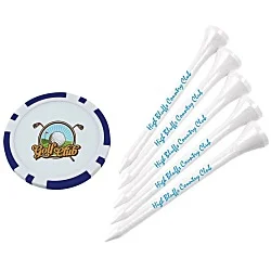 Poker Chip Tee Pack - 2-3/4"