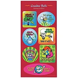 Super Kid Sticker Sheet - Go Green