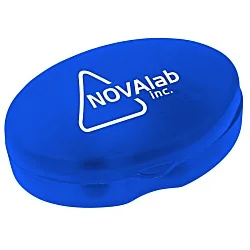 Oval Pill Box - Translucent - 24 hr