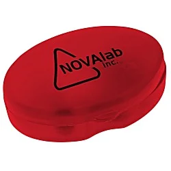 Oval Pill Box - Translucent - 24 hr