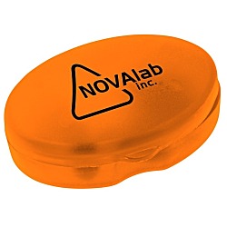 Oval Pill Box - Translucent - 24 hr