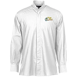Broadcloth Banded Collar Shirt - Men's