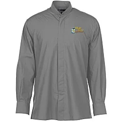 Broadcloth Banded Collar Shirt - Men's