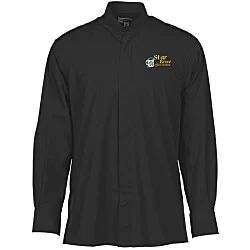 Broadcloth Banded Collar Shirt - Men's