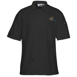 Ten Button Short Sleeve Chef Coat with Mesh Back