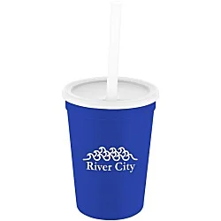 Event Stadium Cup with Lid & Straw - 12 oz.