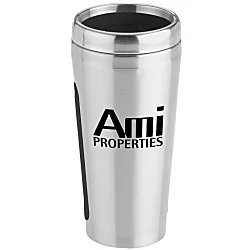 Dual Grip Travel Tumbler - 15 oz. - Silver