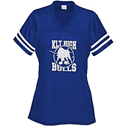 Poly Mesh Jersey V-Neck T-Shirt - Ladies'