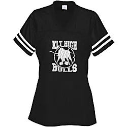 Poly Mesh Jersey V-Neck T-Shirt - Ladies'