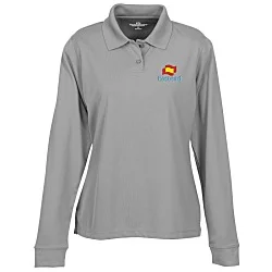 Vansport Omega Solid Mesh LS Tech Polo - Ladies'