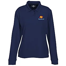 Vansport Omega Solid Mesh LS Tech Polo - Ladies'
