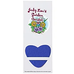 Plant-A-Shape Flower Seed Bookmark - Heart - 24 hr