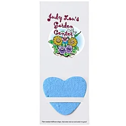 Plant-A-Shape Flower Seed Bookmark - Heart - 24 hr