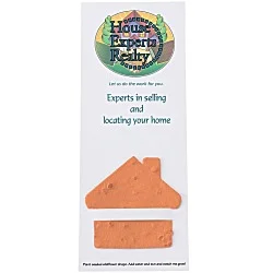 Plant-A-Shape Flower Seed Bookmark - House - 24 hr