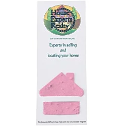 Plant-A-Shape Flower Seed Bookmark - House - 24 hr