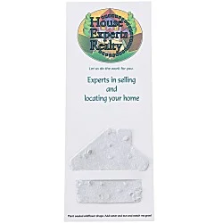 Plant-A-Shape Flower Seed Bookmark - House - 24 hr
