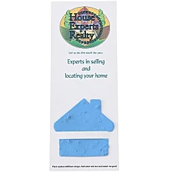 Plant-A-Shape Flower Seed Bookmark - House - 24 hr
