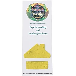 Plant-A-Shape Flower Seed Bookmark - House - 24 hr