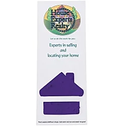 Plant-A-Shape Flower Seed Bookmark - House - 24 hr