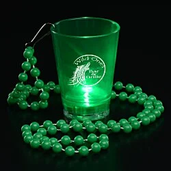 Light-Up Shot Glass on Beaded Necklace - 2 oz.