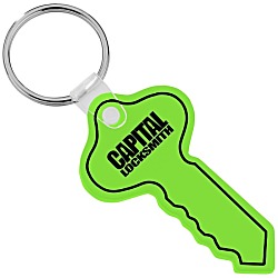 Round Head Key Soft Keychain - Translucent