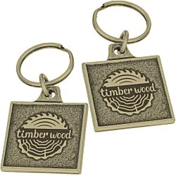 Camden Metal Keychain - Square