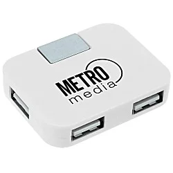 Accent 4 Port USB Hub - 24 hr