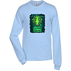 Adult 5.2 oz. Cotton Long Sleeve T-Shirt - Full Color