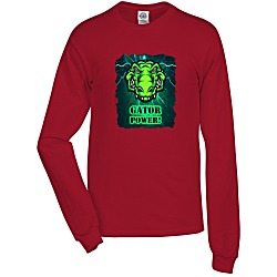 Adult 5.2 oz. Cotton Long Sleeve T-Shirt - Full Color