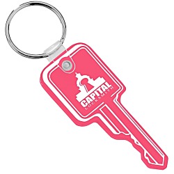 Square Head Key Soft Keychain - Translucent