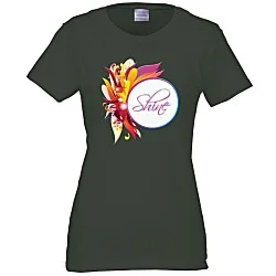 Gildan 5.3 oz. Cotton T-Shirt - Ladies' - Full Color - Color