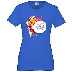 Gildan 5.3 oz. Cotton T-Shirt - Ladies' - Full Color - Color