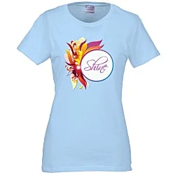 Gildan 5.3 oz. Cotton T-Shirt - Ladies' - Full Color - Color