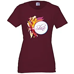 Gildan 5.3 oz. Cotton T-Shirt - Ladies' - Full Color - Color