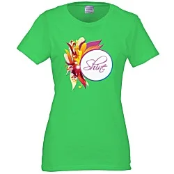 Gildan 5.3 oz. Cotton T-Shirt - Ladies' - Full Color - Color