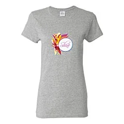Gildan 5.3 oz. Cotton T-Shirt - Ladies' - Full Color - Color
