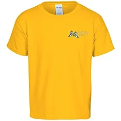 Gildan 5.3 oz. Cotton T-Shirt - Youth - Embroidered