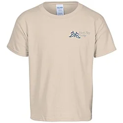 Gildan 5.3 oz. Cotton T-Shirt - Youth - Embroidered