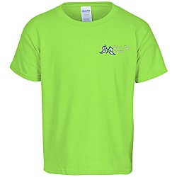 Gildan 5.3 oz. Cotton T-Shirt - Youth - Embroidered - Colors