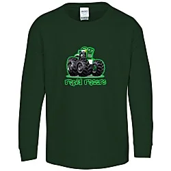 Gildan 5.3-oz Cotton LS T-Shirt - Youth - Full Color - Color