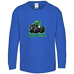 Gildan 5.3 oz. Cotton LS T-Shirt - Youth - Full Color - Color