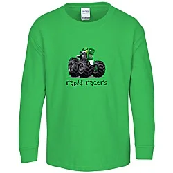 Gildan 5.3 oz. Cotton LS T-Shirt - Youth - Full Color - Color