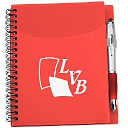 Sorbet Pocket Notebook with Curvy Stylus Pen
