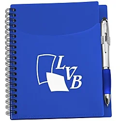 Sorbet Pocket Notebook with Curvy Stylus Pen