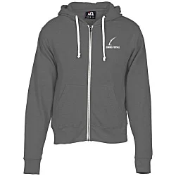 J. America Tri-Blend Full-Zip Hoodie - Screen