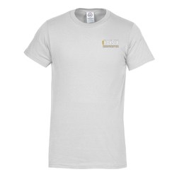 Adult 4.3 oz. Ringspun Cotton T-Shirt - Embroidered