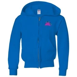 Jerzees NuBlend Full-Zip Hooded Sweatshirt - Youth - Embroidered
