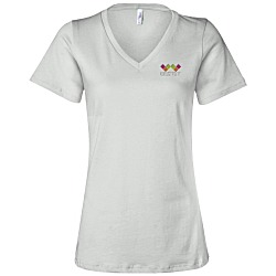 Bella+Canvas Relaxed V-Neck T-Shirt - Ladies’ - Embroidered